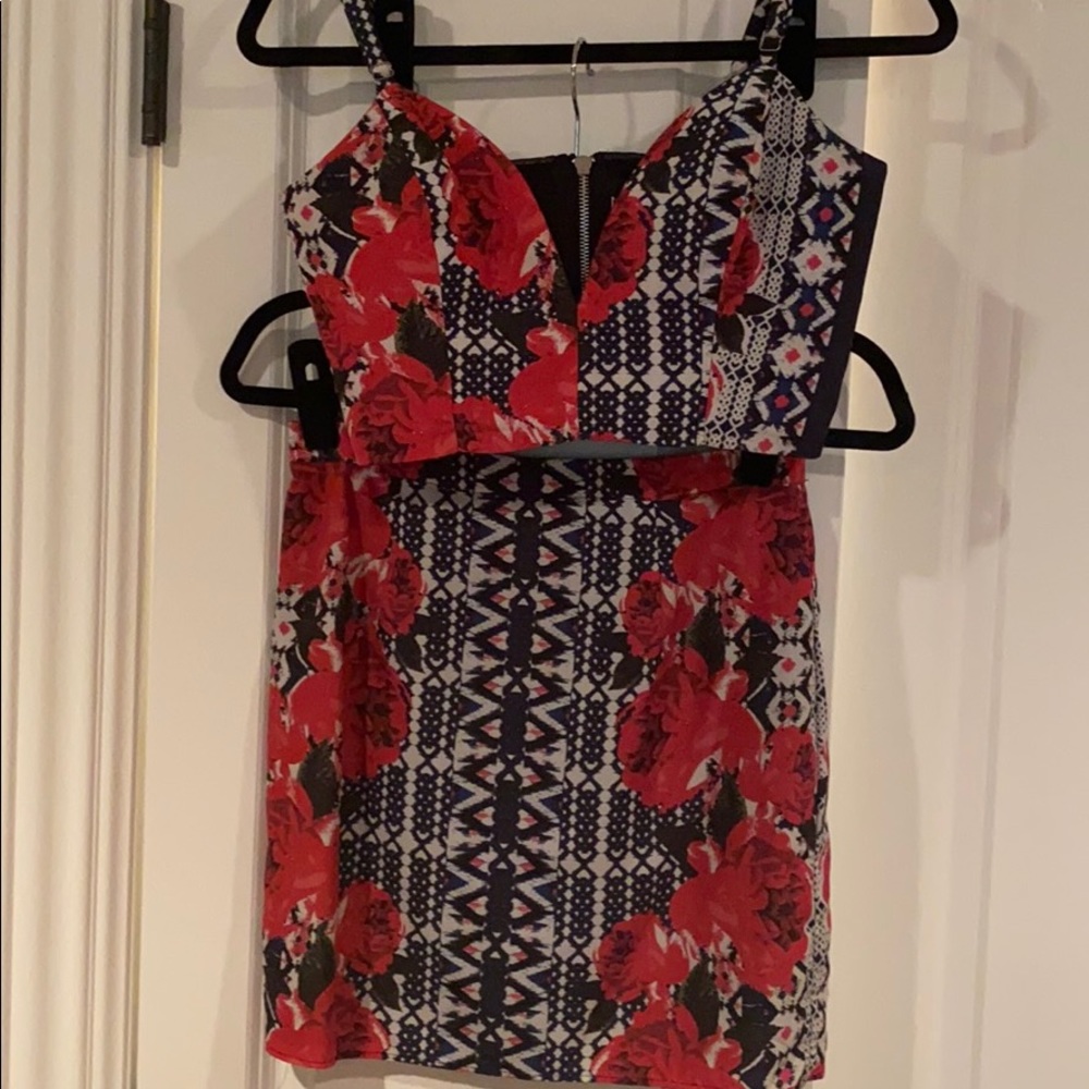 NBD crop top/ skirt set